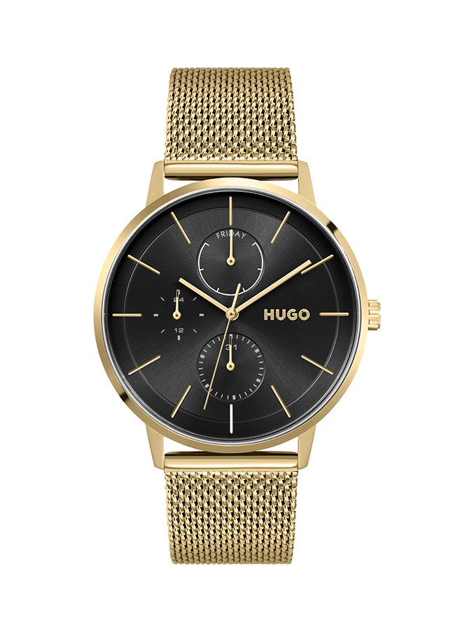 Men's Analog Round Shape Stainless Steel Wrist Watch 1530239 - 43 Mm
