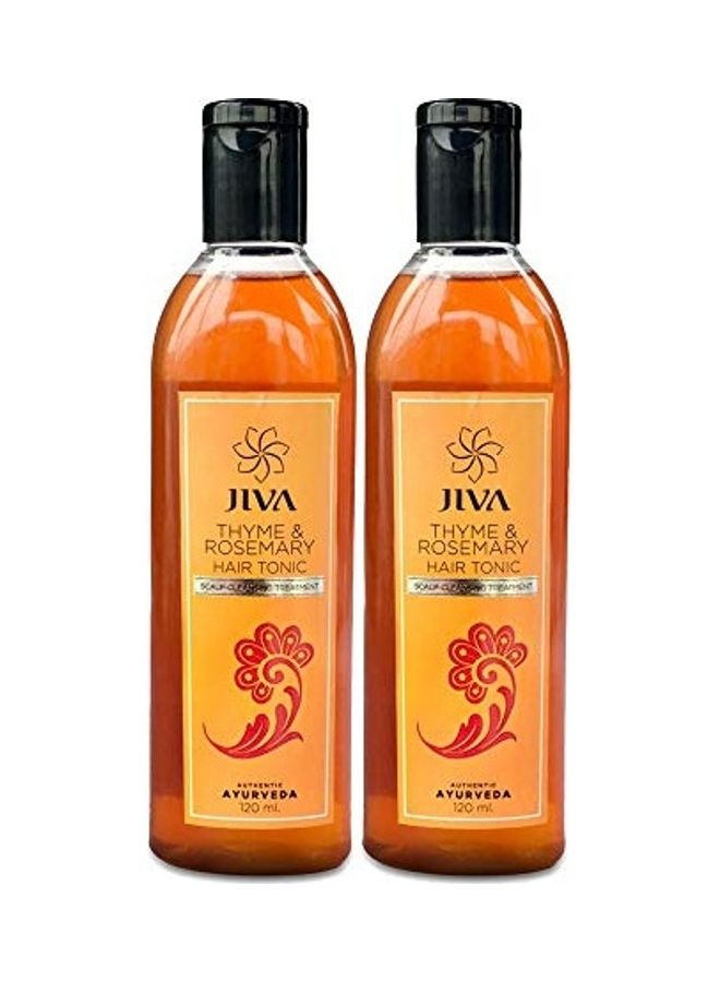 Pack Of 2  Thyme And Rosemary Hair Tonic Multicolour 240ml
