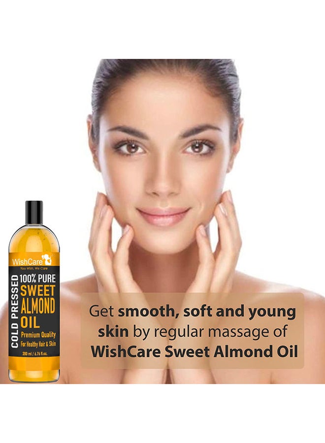 Pure Cold Pressed Sweet Almond Oil 200ml