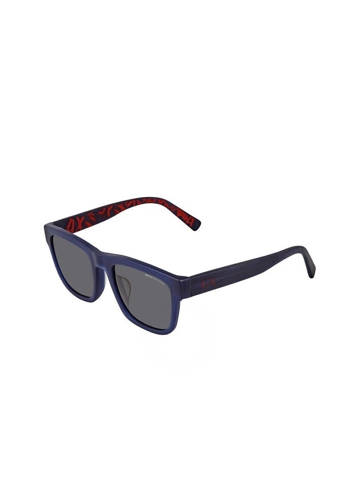 Armani Exchange Polarized Grey Square Men Sunglasses 0AX4088SF