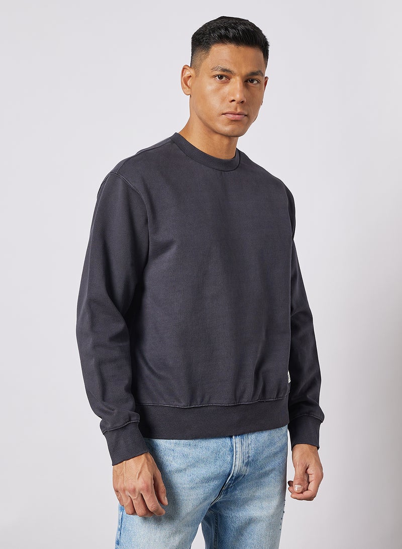 Crew Neck Sweatshirt Dark Navy