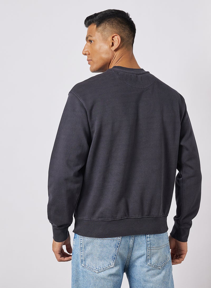 Crew Neck Sweatshirt Dark Navy