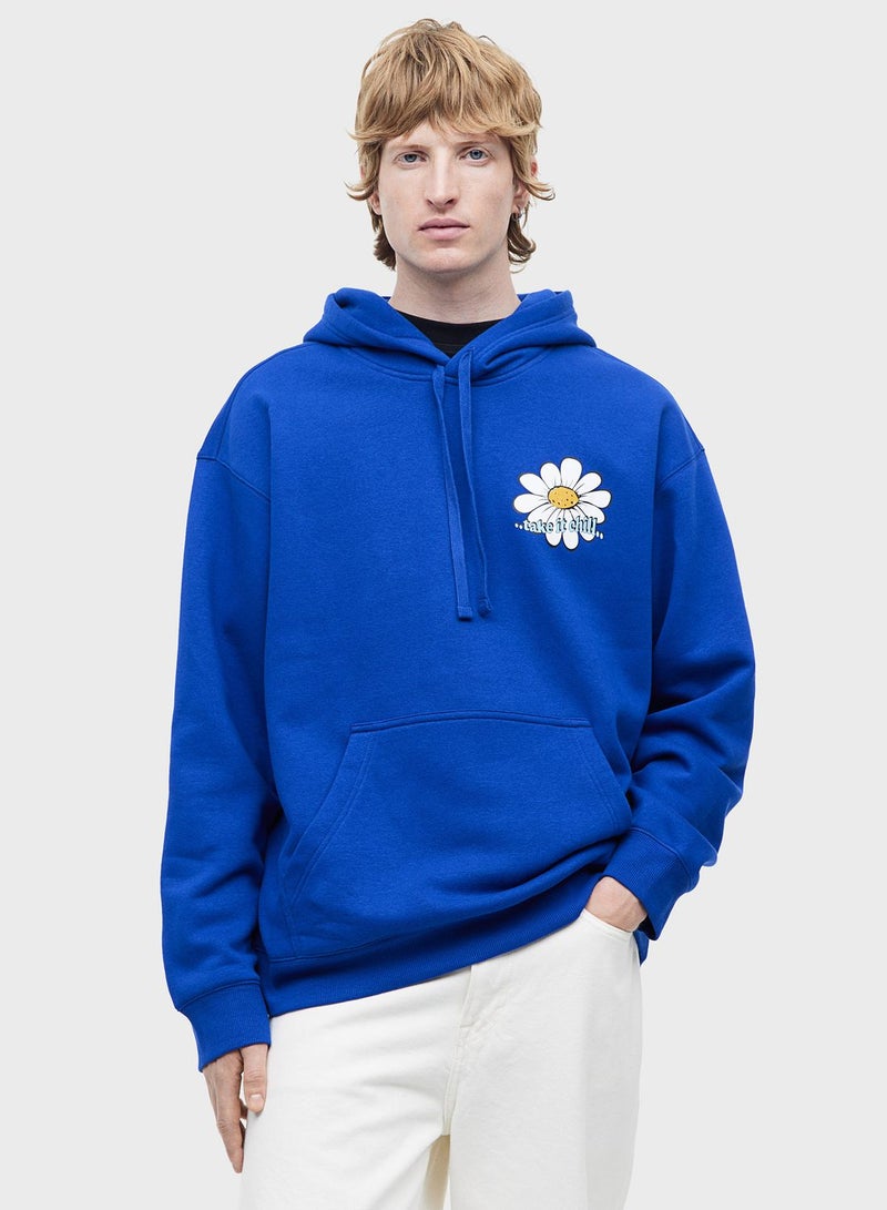 Graphic Relaxed Fit Hoodie