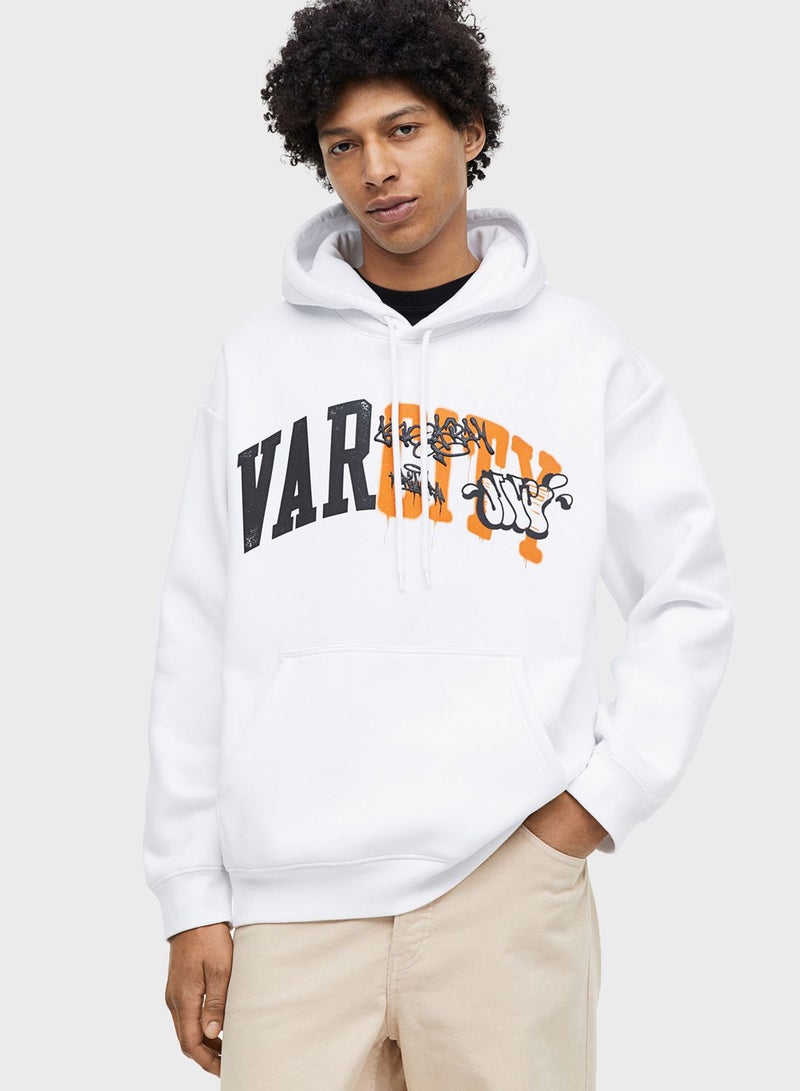 Graphic Relaxed Fit Hoodie