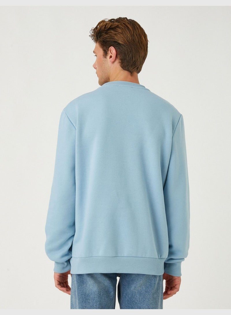 Printed Basic Sweatshirt