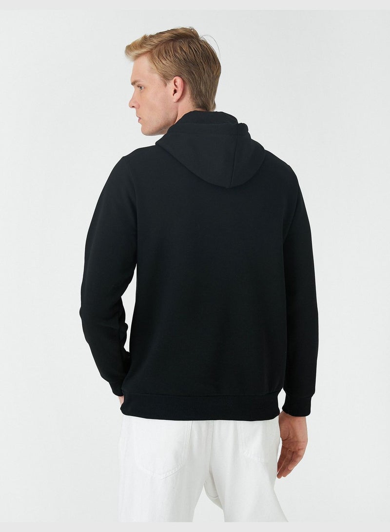 Printed Hoodie Long Sleeve