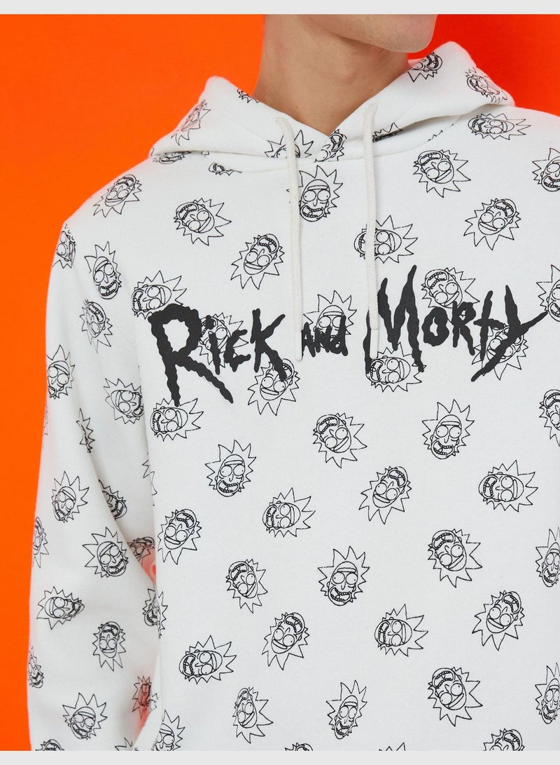 Rick and Morty Hoodie Licensed Printed