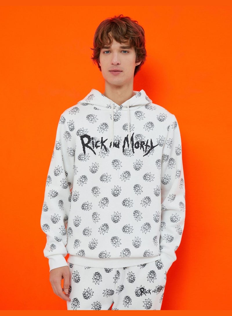 Rick and Morty Hoodie Licensed Printed
