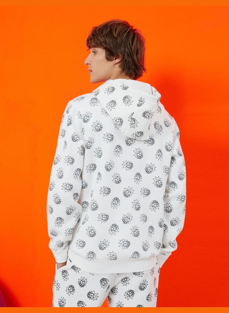 Rick and Morty Hoodie Licensed Printed