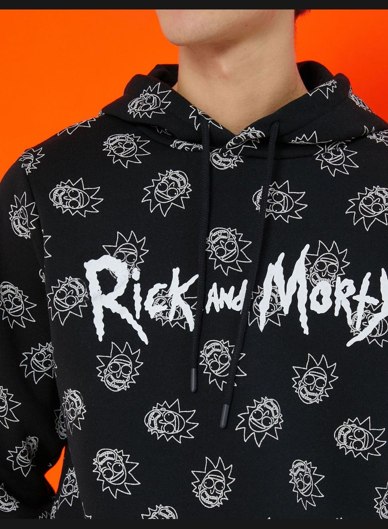 Rick and Morty Hoodie Licensed Printed