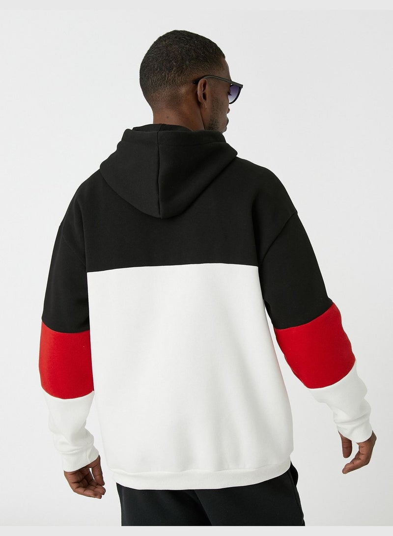 Far East Printed Hoodie Multicolor