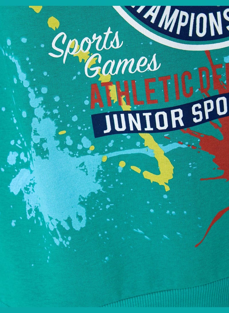 College Printed Hoodie