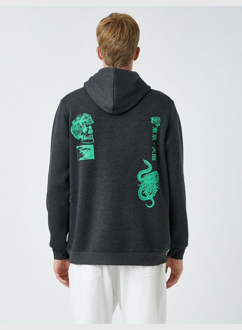 Far East Printed Hoodie
