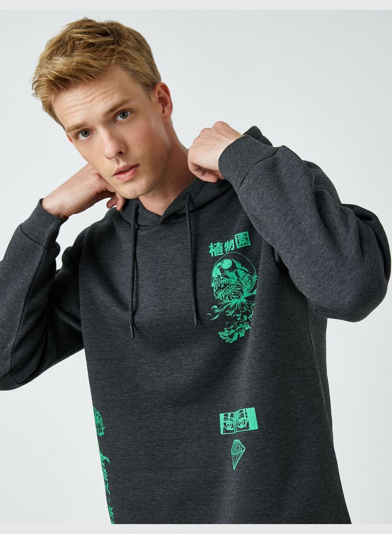 Far East Printed Hoodie