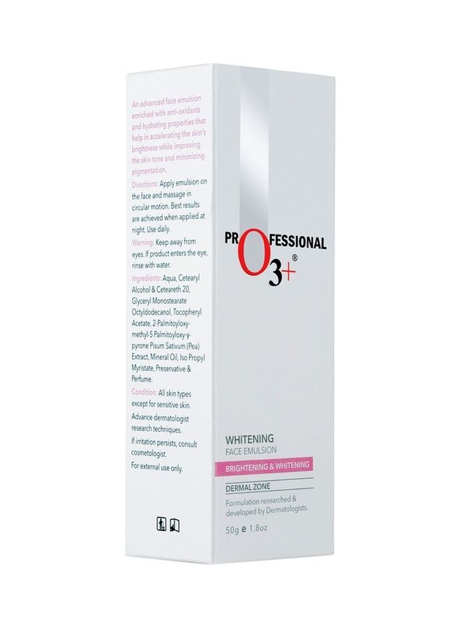 Whitening Face Emulsion Pigmentation Removal Cream Multicolour 50grams