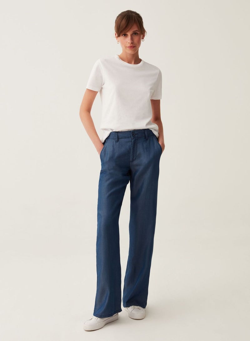 OVS Straight-Fit Jeans In Fluid Fabric