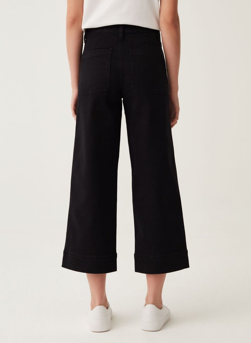 OVS Wide-Leg Culotte Jeans