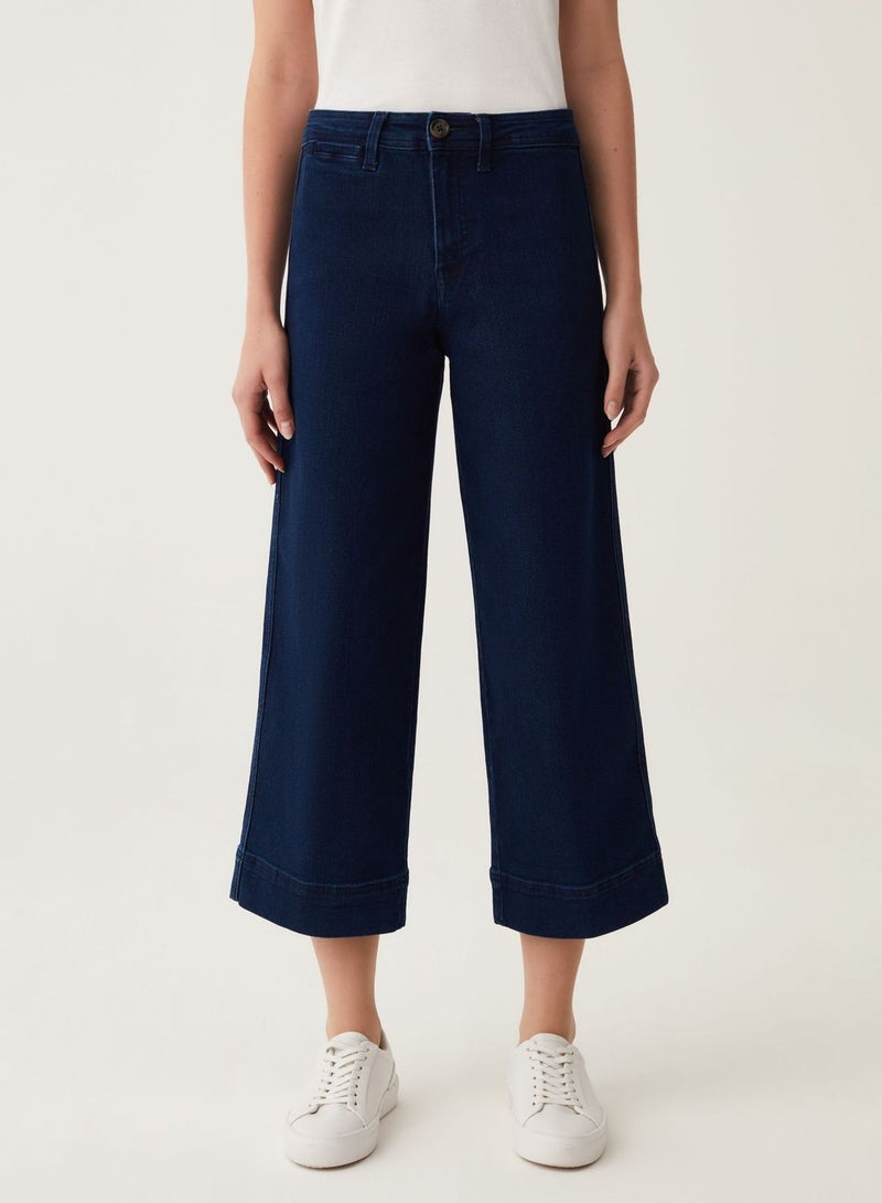 OVS Wide-Leg Culotte Jeans