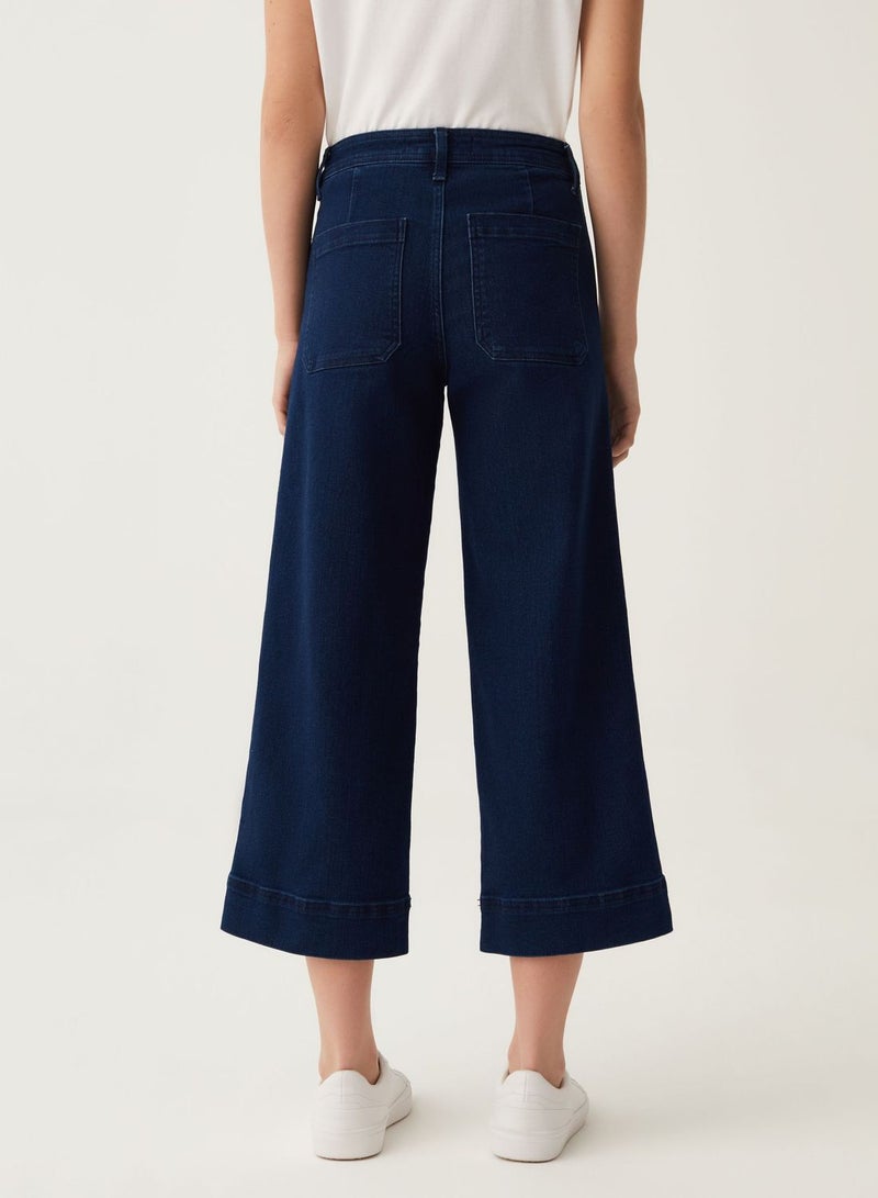 OVS Wide-Leg Culotte Jeans