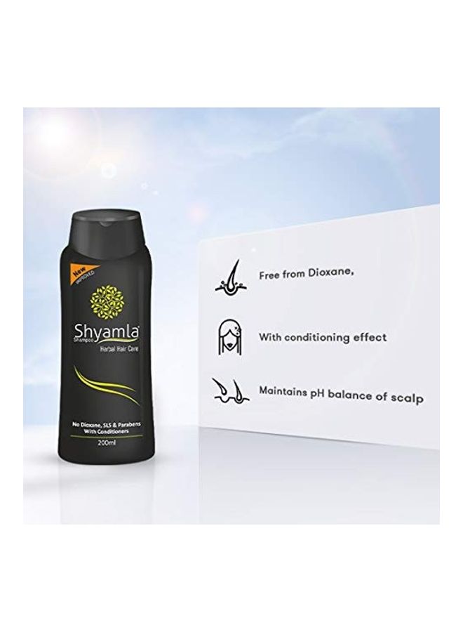 2-Piece Shyamla Herbal Hair Shampoo Black 2 x 200ml