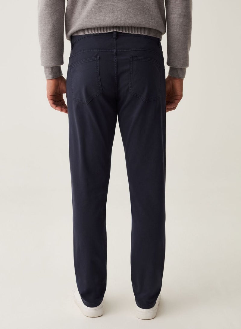 OVS Stretch Cotton Trousers With Five Pockets