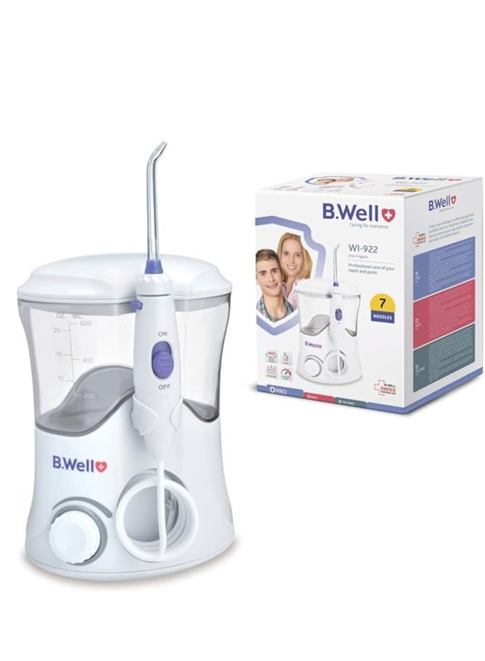 B.Well Oral Irrigator Counter Top WI 922 10 Mode with 7 Nozzles