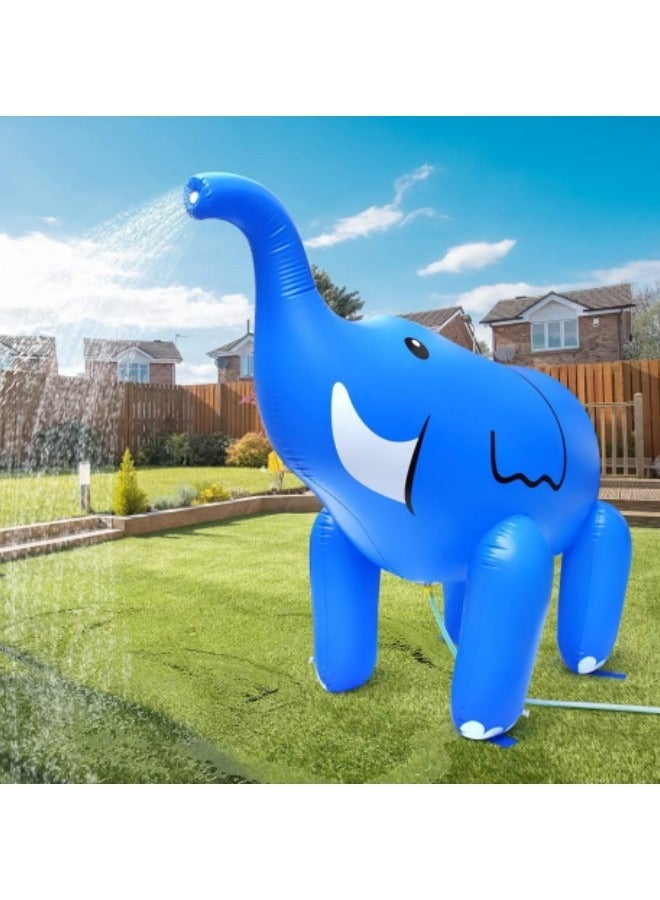 Inflatable Water Sprinkler Elephant Yard Sprinkler Water Toy Fun Outdoor Water Activity for Toddlers and Kids Backyard Water Sprinkler Spray Toy Fun Gifts for Children