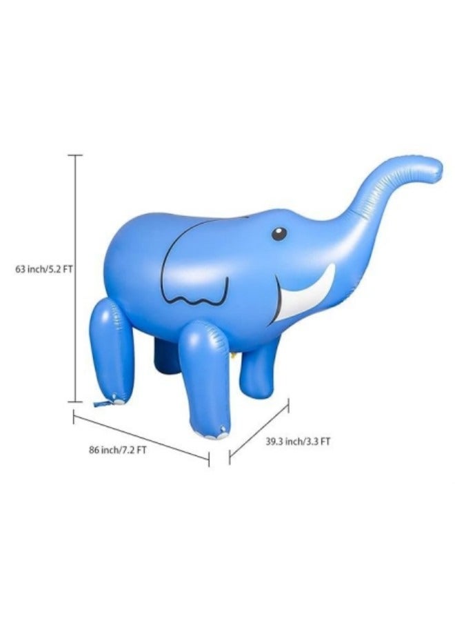 Inflatable Water Sprinkler Elephant Yard Sprinkler Water Toy Fun Outdoor Water Activity for Toddlers and Kids Backyard Water Sprinkler Spray Toy Fun Gifts for Children