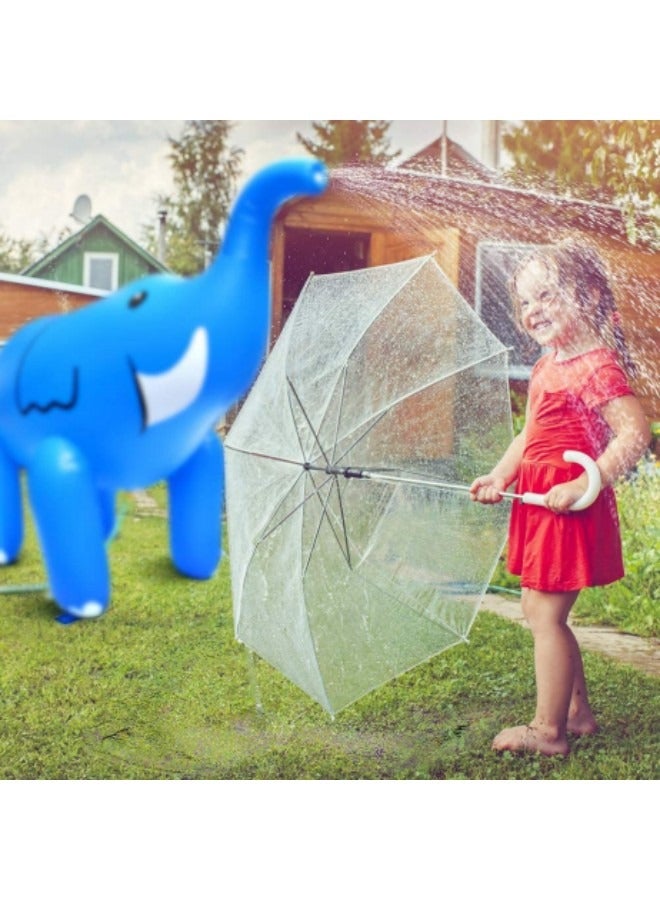 Inflatable Water Sprinkler Elephant Yard Sprinkler Water Toy Fun Outdoor Water Activity for Toddlers and Kids Backyard Water Sprinkler Spray Toy Fun Gifts for Children