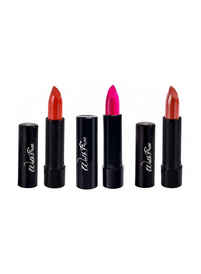 Walk Free Lipstick Multicoloured Pack Of 3