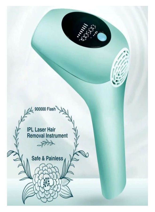 IPL Hair Removal Device Women Men 900000 Flash Laser Hair Removal Systems Whole Body Hair Removal Machines for Face Bikini Underarms Legs (Green)