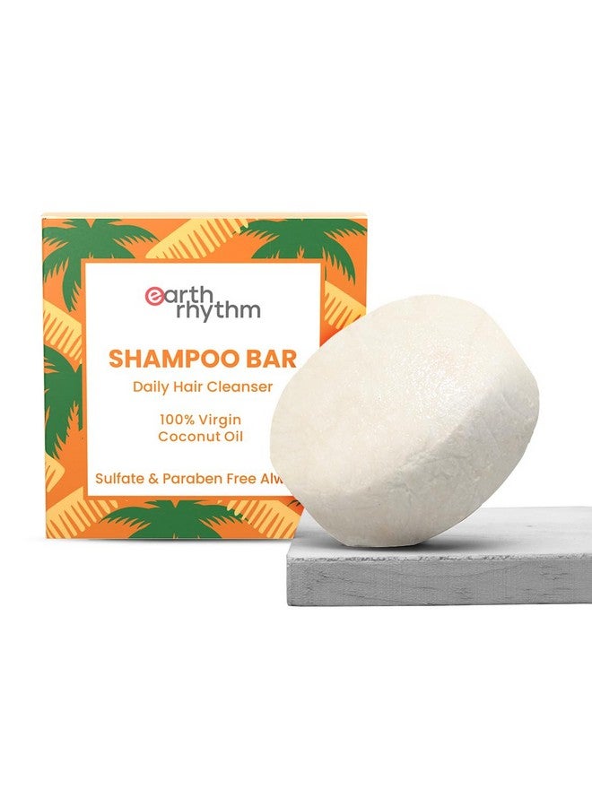 Coconut Shampoo Bar Restores Shine Deeply Nourishes Hair Stimulates Hair Growth Sulphate & Paraben Free Plastic Free Men & Women 80 Gm (Cardboard)