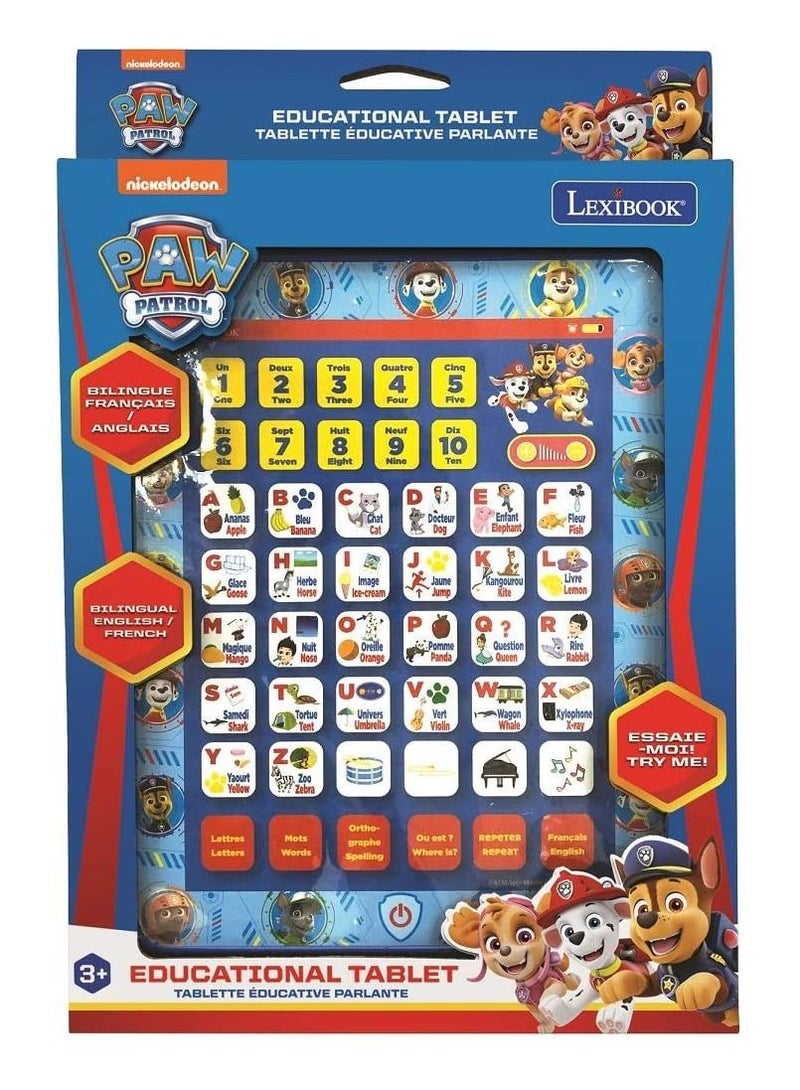 Lexibook Paw Patrol Educational Bilingual Interactive Learning Tablet For Kids