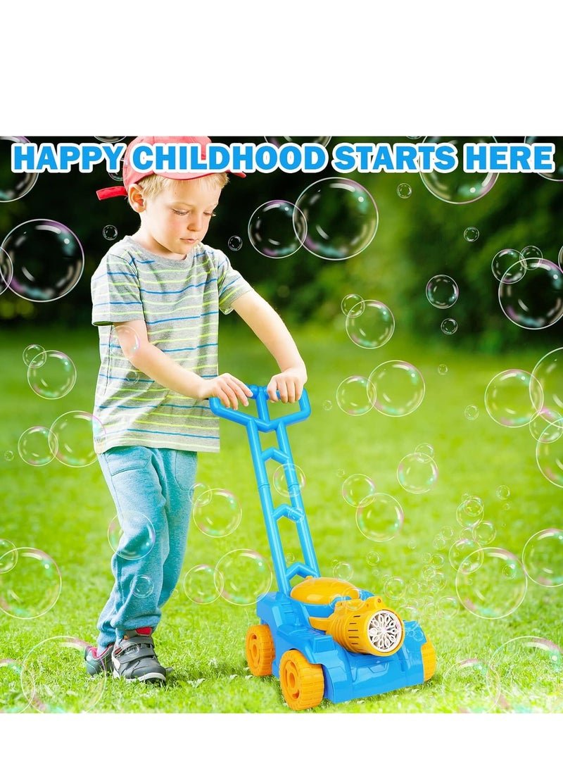 COOLBABY Automatic bubble machine Tank Bubble Gun for Kids Electronic Bubble Machine With Light Outdoor Game Push Walker Toys
