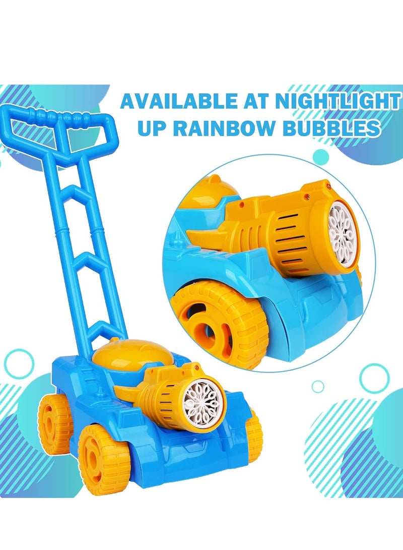 COOLBABY Automatic bubble machine Tank Bubble Gun for Kids Electronic Bubble Machine With Light Outdoor Game Push Walker Toys
