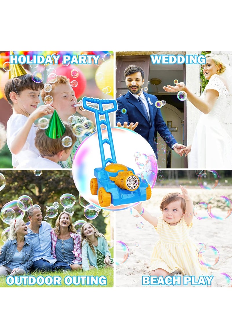 COOLBABY Automatic bubble machine Tank Bubble Gun for Kids Electronic Bubble Machine With Light Outdoor Game Push Walker Toys