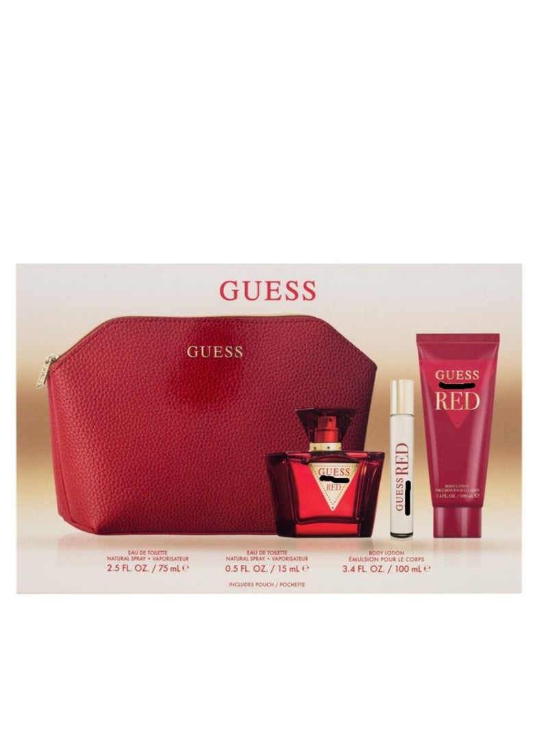Guess Sdctive Red W EDT 75Ml+EDT 15Ml+100Ml (2023) Gift Set