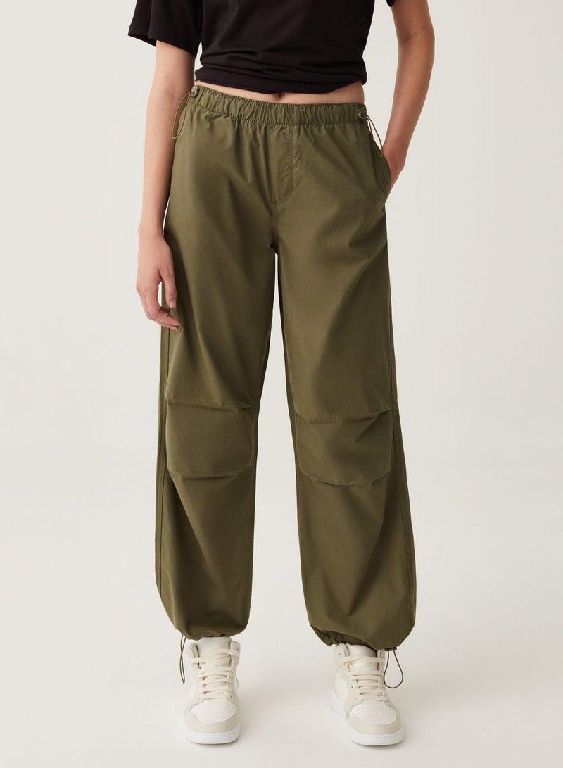 OVS Cotton Parachute Trousers