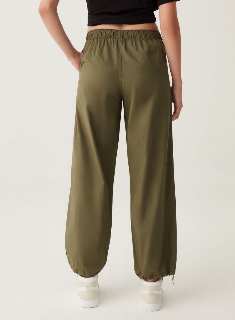 OVS Cotton Parachute Trousers