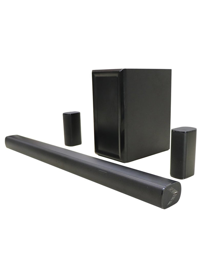 5.1Ch Soundbar With Wireless Subwoofer -3600W PMPO With Bluetooth, USB, SD Card Compatible TH-N430B Black