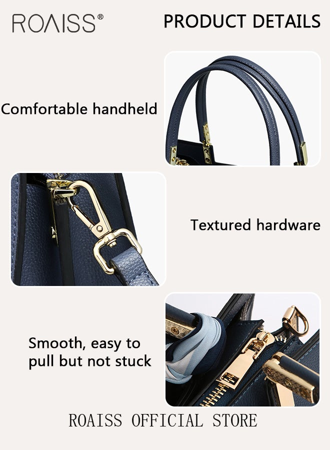 Exquisite Elegant Handbags for Women Large Capacity Premium Ladies Shoulder Crossbody Bags with Silk Scarf and Gift Bag Perfect Gifts for Mother Wife Bridal Suitable for Ramadan Wedding or Casual Time