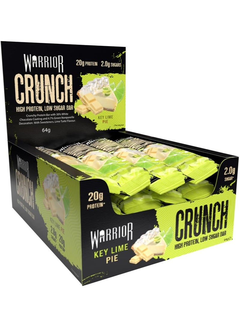 WARRIOR Crunch High Protein Bar Key Lime Pie Flavor 64g Pack of 12