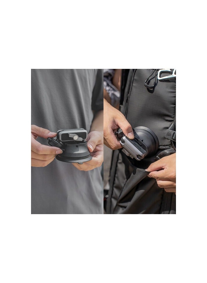 Action Camera Suction Cup Mount With Caplock Ball Head