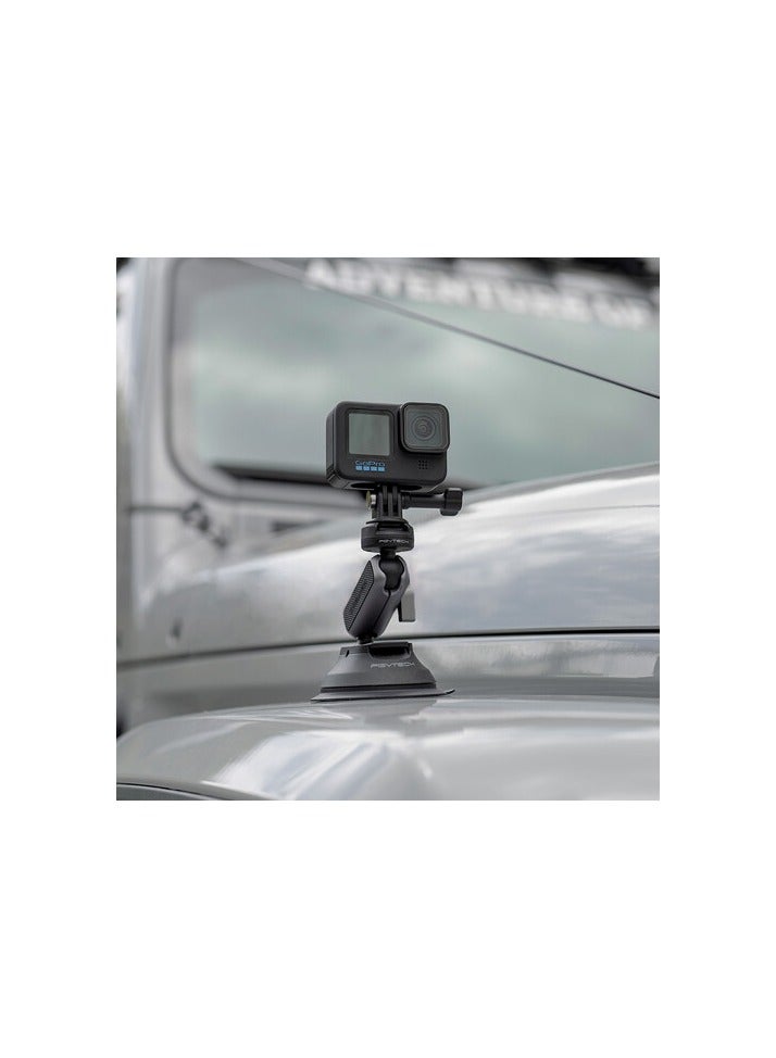 Action Camera Suction Cup Mount With Caplock Ball Head