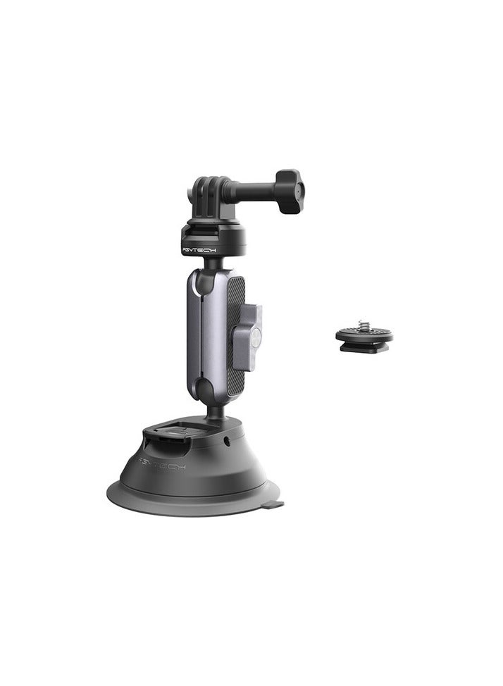 Action Camera Suction Cup Mount With Caplock Ball Head
