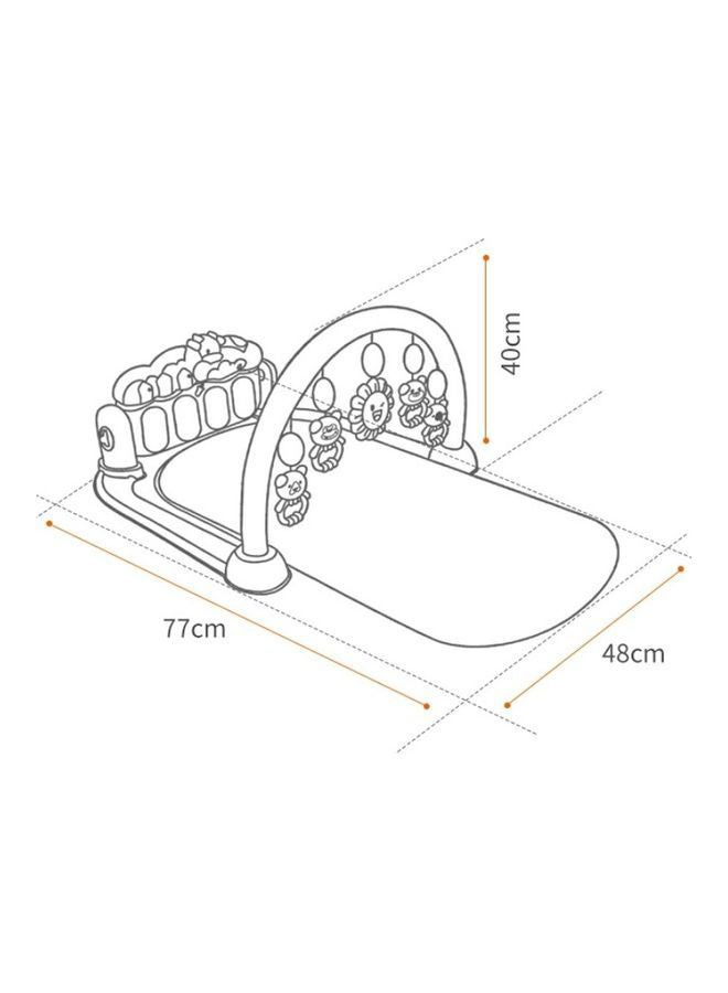 Baby Fitness Activity Gym Playmat 77x48x40cm