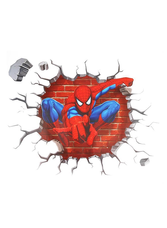 3D Spider Man Kid Room Decals Nursery Mural Wall Sticker Multicolour