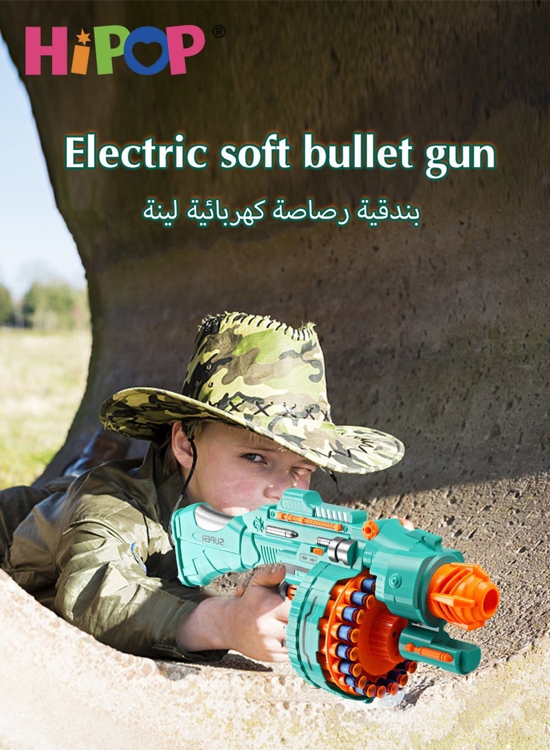 Electric Soft Bullet Toy Gun,with 40 EVA Safety Bullet Core,Kids Toy Gun Soft Bullet Gun Toys