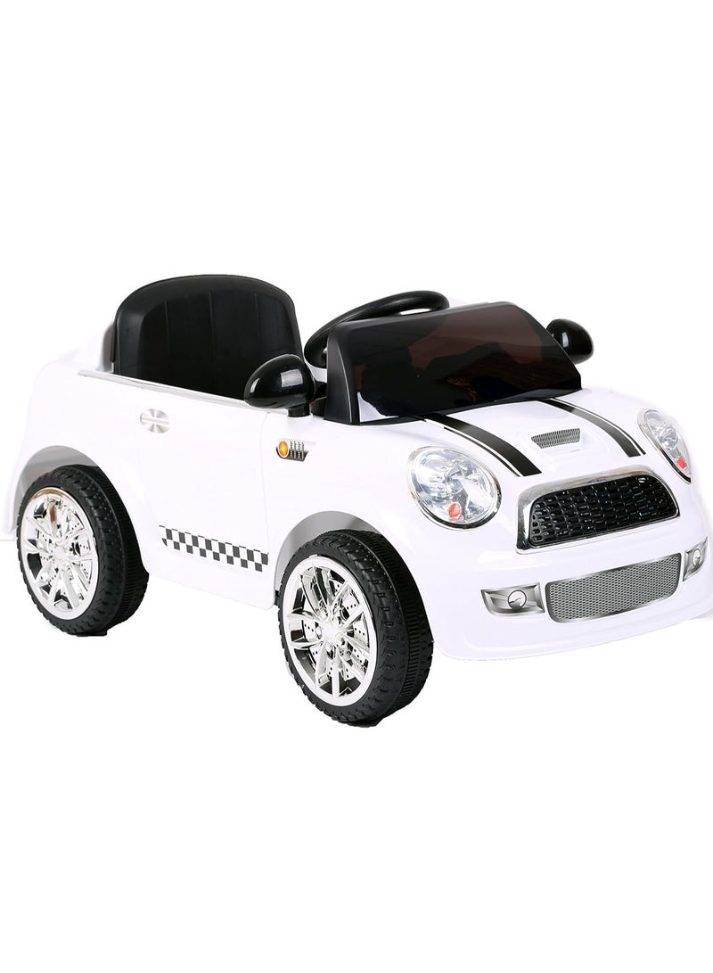 Electric Ride On Kids Car With Remote Control 6V - White