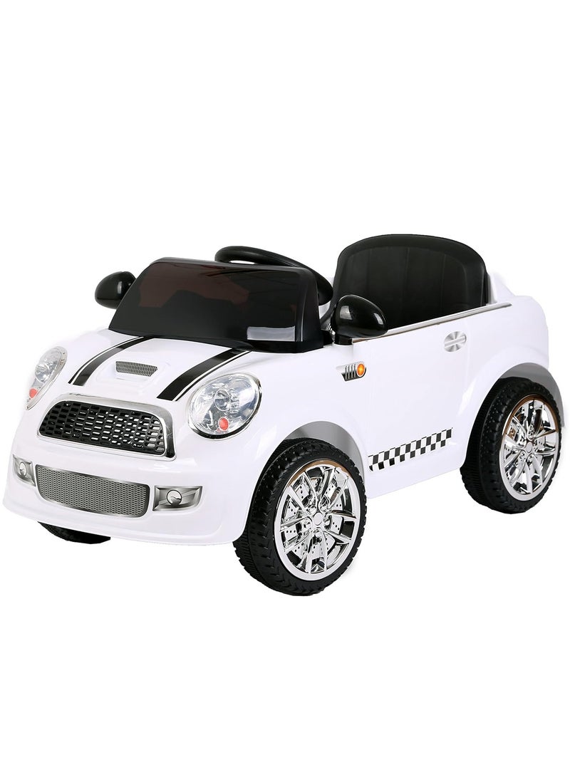 Electric Ride On Kids Car With Remote Control 6V - White